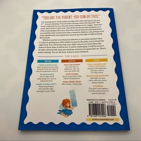 POTTY Training In 3 Days By Brandi Brucks Paperback Book - Picture 2 of 8
